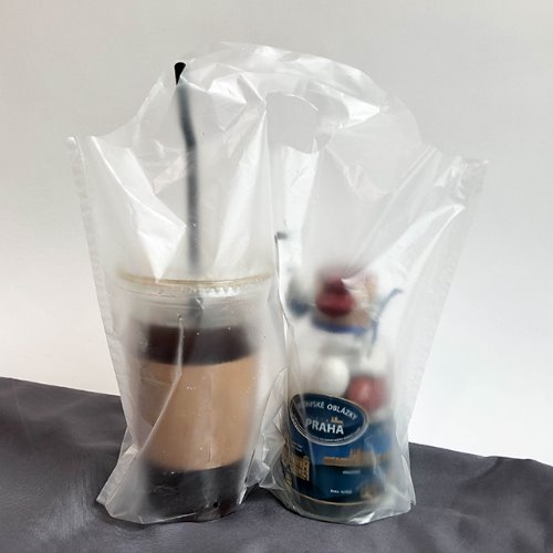 HD무지 비닐 컵캐리어 (1구/2구)카페 커피캐리어[200매/2000매]